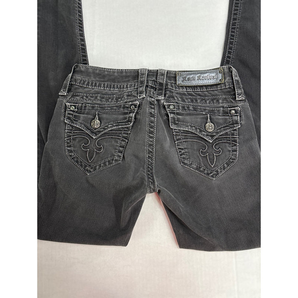 Rock Revival Jen Skinny Black Jeans Women’s Size 28 - Picture 3 of 9